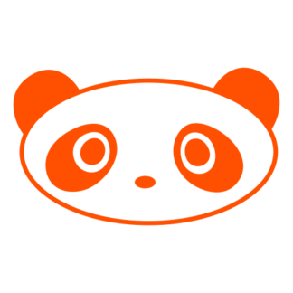 Oval Face Panda Decal