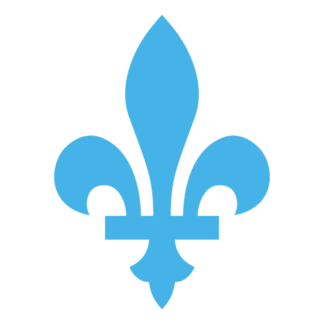 Quebec Fleur De Lys Sticker Panda Stickers