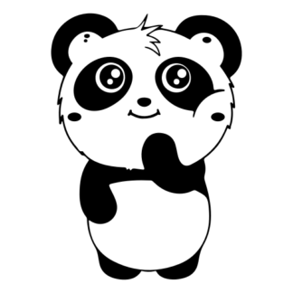 Shy Panda Decal