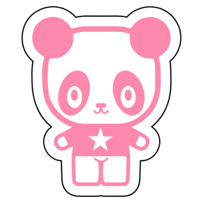 Young Star Panda Sticker